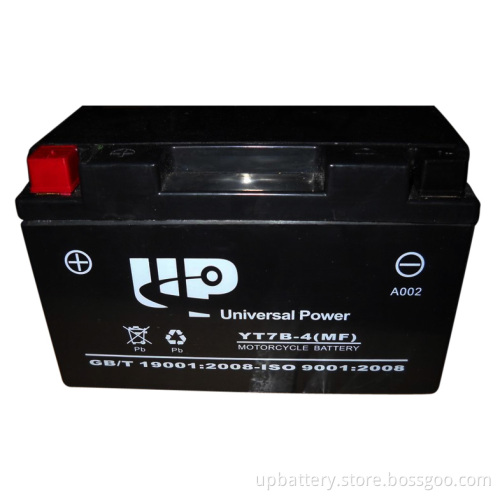 Sealed Mf VRLA Motorcycle Battery Yt7b-4 12V 6ah
